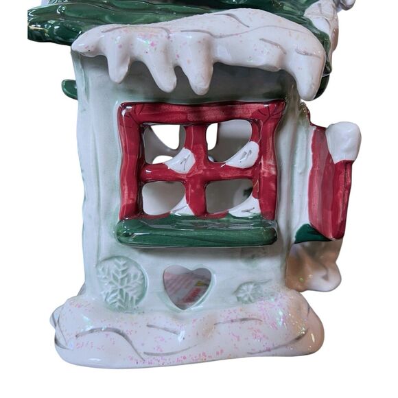 Blue Sky Clayworks Frosty Skate Rental Candle House by Heather Goldminc - 7" H - Picture 11 of 16